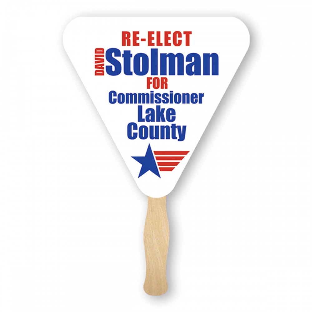 Custom Lightweight Triangle Shape Hand Fan Custom Lightweight Triangle Shape Hand Fan