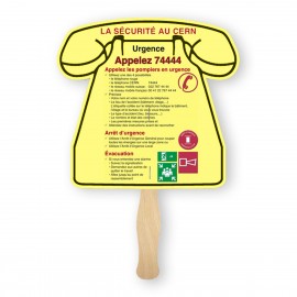 Lightweight Full Color Single Sided Phone Shape Paper Hand Fan with Logo  Lightweight Full Color Single Sided Phone Shape Paper Hand Fan with Logo