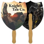 Shield Fast Hand Fan (2 Sides) 1 Day Custom Printed