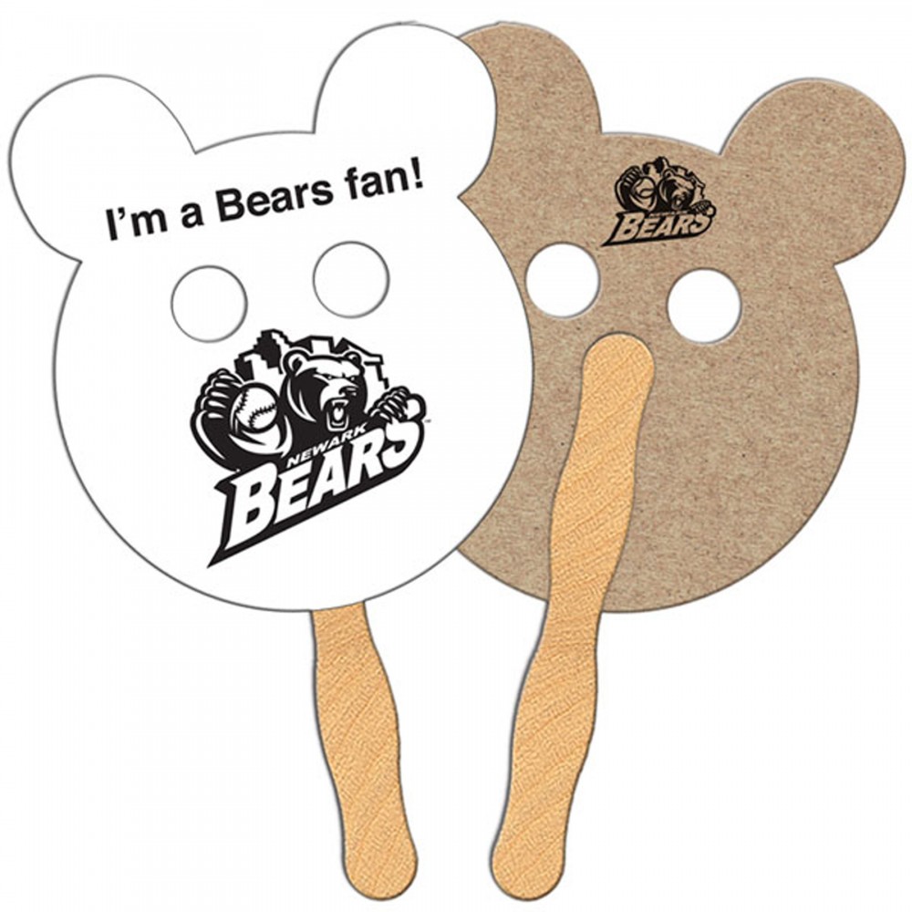 Panda Bear Recycled Hand Fan Custom Imprinted Panda Bear Recycled Hand Fan Custom Imprinted