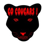Cougar Hand Fan Without Stick with Logo