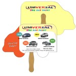 Logo Branded Truck Fast Hand Fan (2 Sides) 1 Day