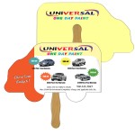 Logo Branded Truck Fast Hand Fan (2 Sides) 1 Day