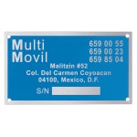 Promotional Metal Plates & Signage: 30-40 sq. in.
