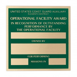 Promotional Metal Plates & Signage: 40-50 sq. in.
