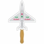 Personalized Airplane Fast Hand Fan (1 Side) 1 Day