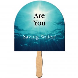 Half Moon Hand Fan with Logo