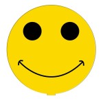 Promotional Smiley Face Hand Fan Without Stick
