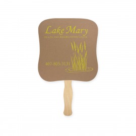 Logo Branded Palm Shape Recycled Paper Hand Fan Single  Logo Branded Palm Shape Recycled Paper Hand Fan Single
