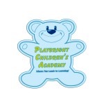 Custom Imprinted Teddy Bear Paper Window Sign (Approximately 8"x8")