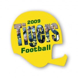 Personalized Football Helmet Shape Paper Hand Fan W/out Stick