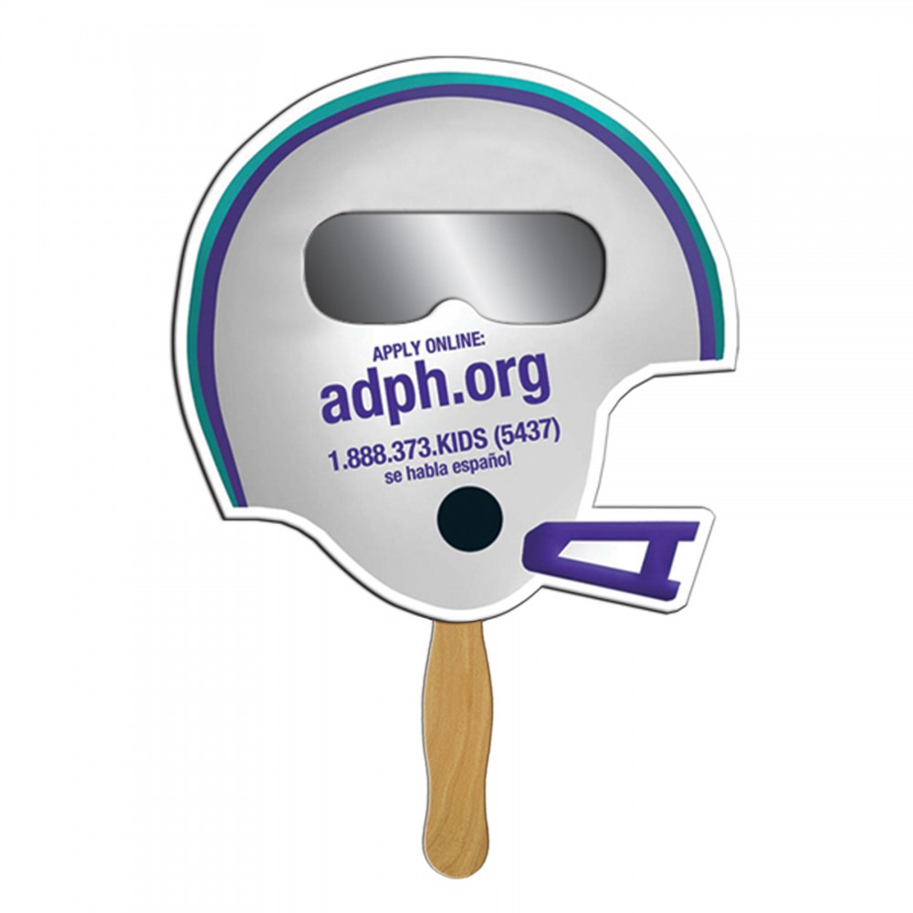 Helmet Sun Shade Hand Fans Logo Branded Helmet Sun Shade Hand Fans Logo Branded