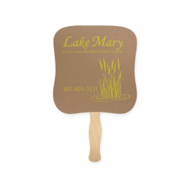 Palm Shape Recycled Paper Hand Fan Sandwich with Logo
