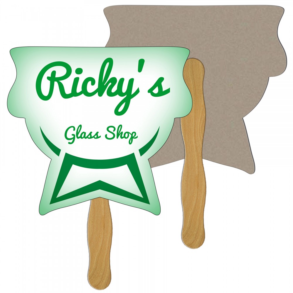 Chalice Recycled Hand Fan Logo Branded Chalice Recycled Hand Fan Logo Branded