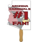 Arizona State Fast Hand Fan (1 Side) 1 Day Custom Imprinted