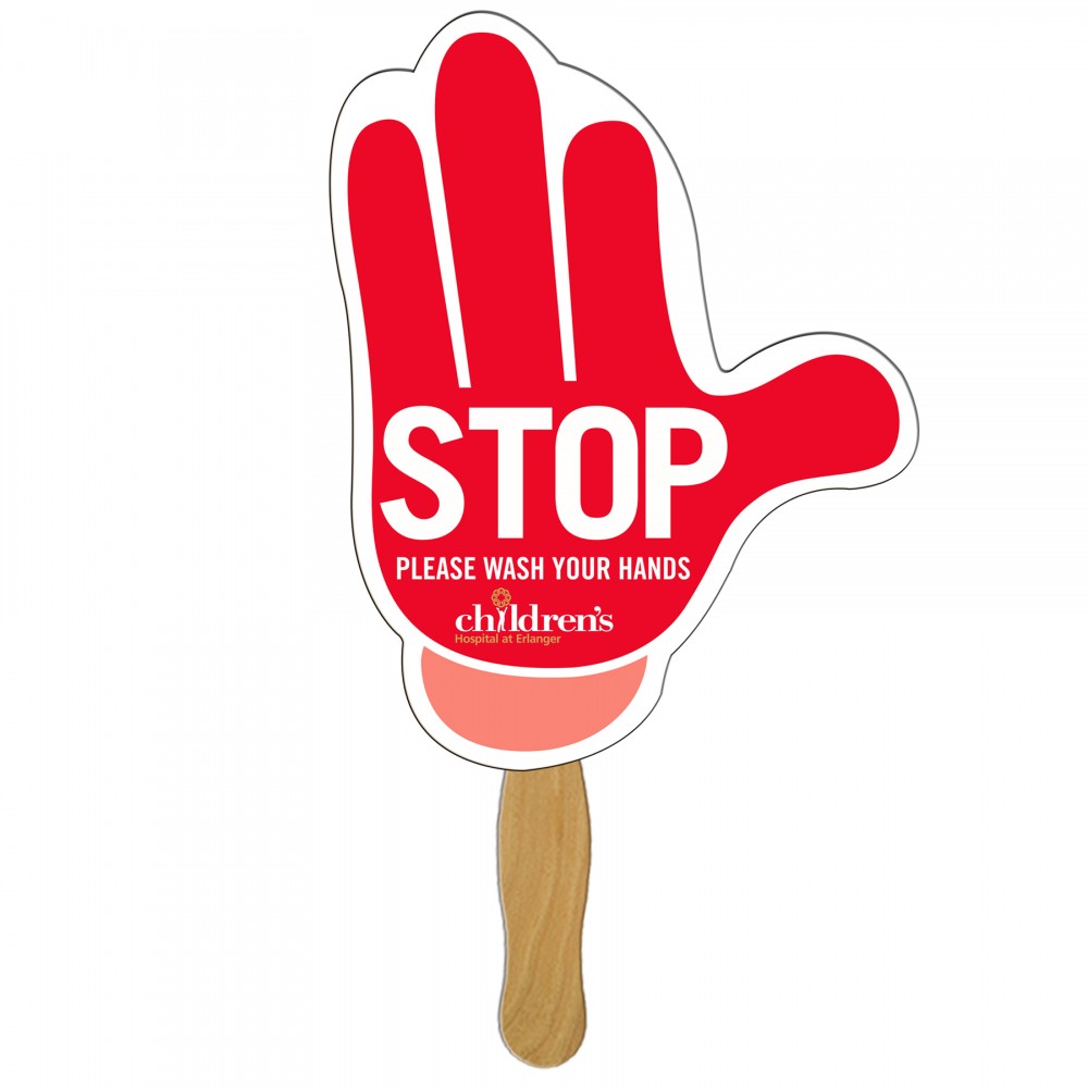 Mitten Fast Hand Fan (1 Side) 1 Day Custom Printed Mitten Fast Hand Fan (1 Side) 1 Day Custom Printed