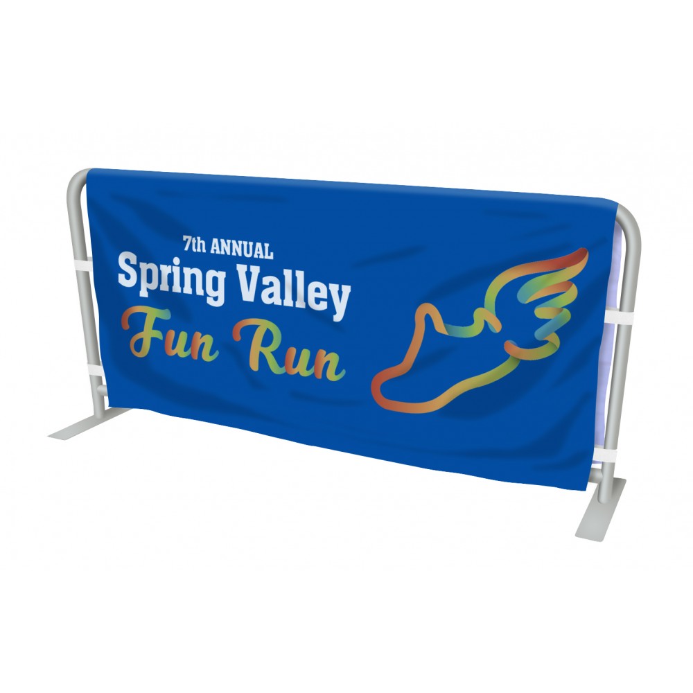 Customized 9-ft. Outdoor Universal-Fit Barricade Banner
