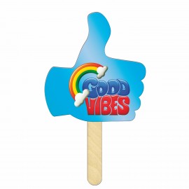 Personalized Thumbs Up Mini Hand Fans Full Color (2 Sides)  Personalized Thumbs Up Mini Hand Fans Full Color (2 Sides)