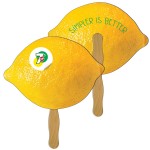 Lemon/Lime Fast Hand Fan (2 Sides) 1 Day Custom Imprinted