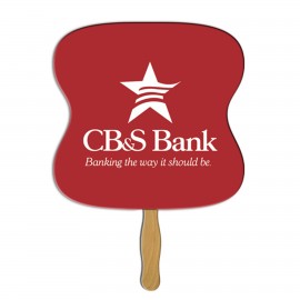 Hourglass Hand Fan with Logo  Hourglass Hand Fan with Logo