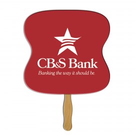 Hourglass Hand Fan with Logo