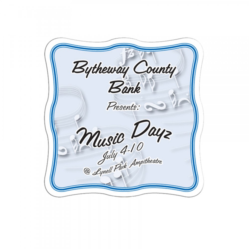 Custom Imprinted Wavy Paper Window Sign (Approximately 8"x8") Custom Imprinted Wavy Paper Window Sign (Approximately 8"x8")