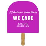 Custom Imprinted Round Top Fast Hand Fan (1 Side) 1 Day