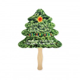 Personalized Lightweight Evergreen Shape Hand Fan