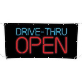 Custom 13 Oz. Single-Sided Scrim Banner (8'x4')  Custom 13 Oz. Single-Sided Scrim Banner (8