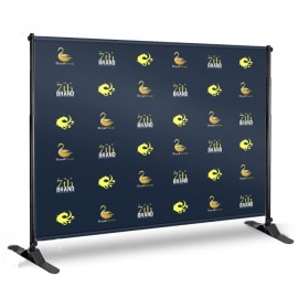 Customized 11.5ft Step & Repeat Backdrop - Wrinkle Free Fabric