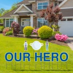 Logo Branded Our Hero Yard Letters