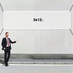 Custom 3' X 12' Mesh Banners with Logo