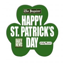 Customized Shamrock Hand Fan Without Stick  Customized Shamrock Hand Fan Without Stick