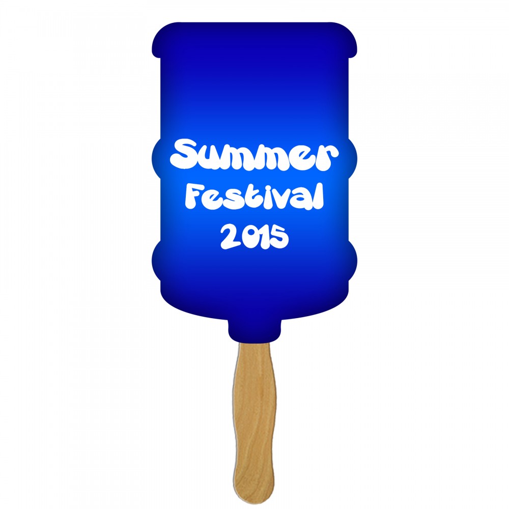 Logo Branded Water Cooler Fast Hand Fan (1 Side) 1 Day Logo Branded Water Cooler Fast Hand Fan (1 Side) 1 Day