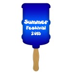 Logo Branded Water Cooler Fast Hand Fan (1 Side) 1 Day