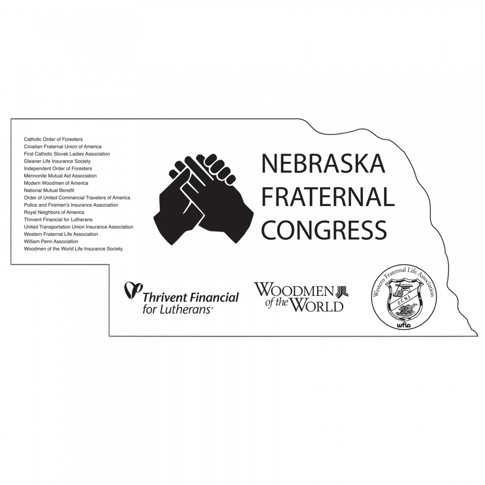 Custom Imprinted Nebraska State Hand Fan Without Stick Custom Imprinted Nebraska State Hand Fan Without Stick