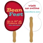 Bean Fast Hand Fan (2 Sides) 1 Day Logo Branded