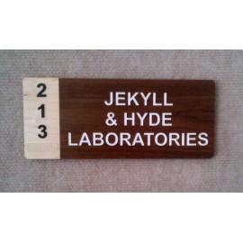 6" x 10" - Customizable Hardwood ADA Compliant Signs with Logo  6" x 10" - Customizable Hardwood ADA Compliant Signs with Logo
