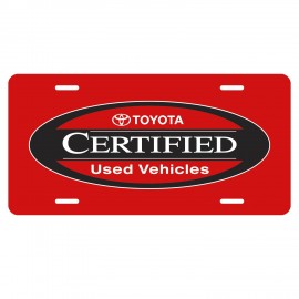 Custom License Plate | 6" x 12" | .023" Polyethylene | Slots