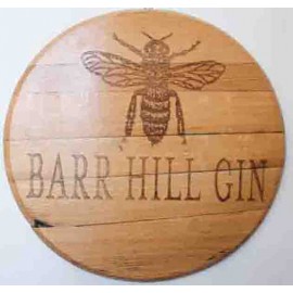 21" - Oak Wood Barrel Head Signs with Logo