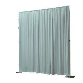 Portable Pipe Stand & Backdrop Drape Kit with Logo