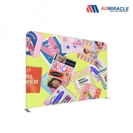 Logo Branded Deluxe Straight Tension (Fabric + Display) 8" X 10" 1 Side