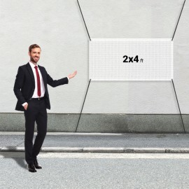 Logo Branded Custom 2' X 4' Mesh Banners