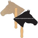 Horse Recycled Hand Fan Logo Branded