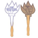 Custom Imprinted Torch Recycled Hand Fan