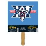 Square w/Perfs Coupon Hand Fan with Logo