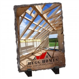 5.5" x 7.5" - Rectangular Stone Sign with Logo  5.5" x 7.5" - Rectangular Stone Sign with Logo