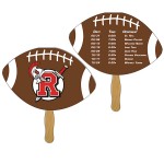 Football Sandwiched Hand Fan Full Color with Logo