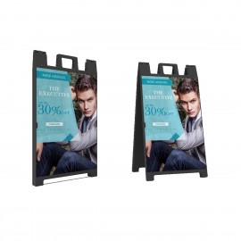 Logo Branded Signicade Deluxe A-Frame with Print  Logo Branded Signicade Deluxe A-Frame with Print