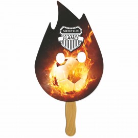 Flame Hand Fan with Logo